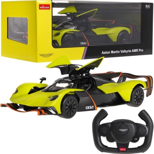 Nuotoliniu būdu valdomas automobilis RASTAR Aston Martin Valkyrie AMR Pro 1:14 žalias