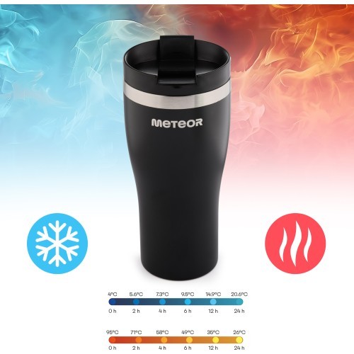 Thermobecher meteor 480 ml schwarz