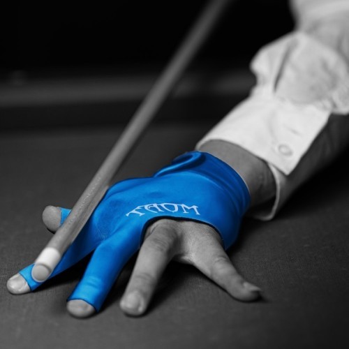 Billiard Glove, Taom Midas, 3-Finger, Blue, XL