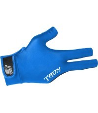 Billiard Glove, Taom Midas, 3-Finger, Blue, to wear on right hand, M