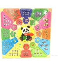 Educational Board Clock + Learning to Count Panda