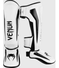 Venum Elite Standup blauzdų apsaugos, baltos/juodos