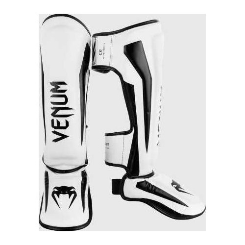Защита голени Venum Elite Standup, белый/черный