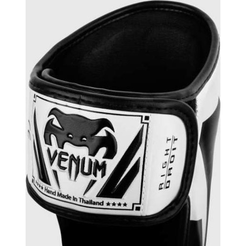 Venum Elite Standup blauzdų apsaugos, baltos/juodos