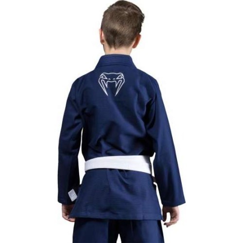 Кимоно для БЖЖ Venum Contender Kids (белый пояс в комплекте) – тёмно-синее