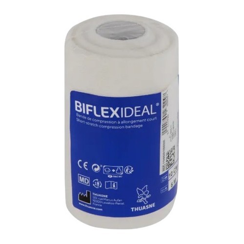 Trumpo tempimo elastinis bintas BIFLEXIDEAL Thuasne 6cm x 5m