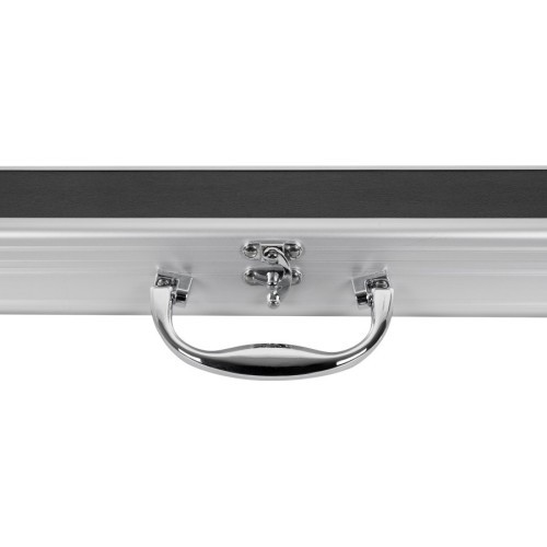 Biliardo lazdų dėklas Storm, snukeris, juodas/aliuminis, ¾ sudedamoms lazdoms, 120 cm