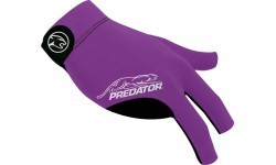 Billiard Glove, Predator Second Skin, 3-Finger, purple-grey, to wear on right hand, L&XL