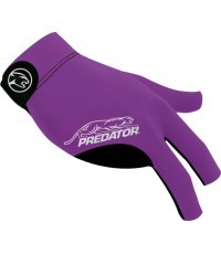 Biliardo pirštinė Predator Second Skin, 3 pirštų, violetinė-pilka, dešinei rankai, XXL