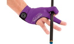 Billiard Glove, Predator Second Skin, 3-Finger, purple-grey, to wear on right hand, XXL