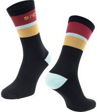 Носки FORCE Stripe, размер S-M (36-41), черные
