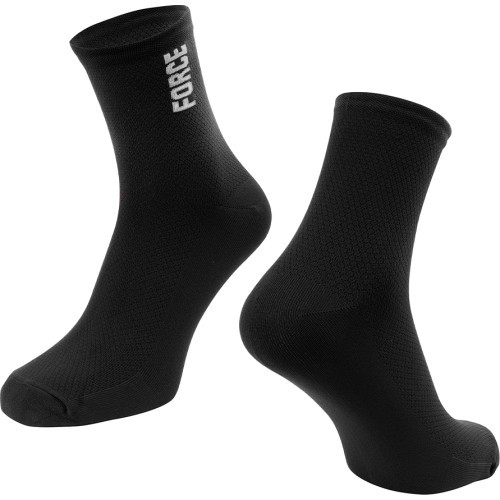 Носки FORCE Colour, размер S-M (36-41), чёрные
