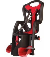 Bellelli Pepe rear-mounted child bike seat black-red