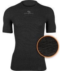 Unisex Short-Sleeved T-Shirt Brubeck Multifunctional Base Layer - Graphite