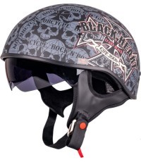 Мотоциклетный шлем W-TEC Black Heart V535 Cross Skull