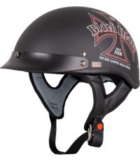 Motociklininko šalmas W-TEC Black Heart V531 Iron Cross - Juoda
