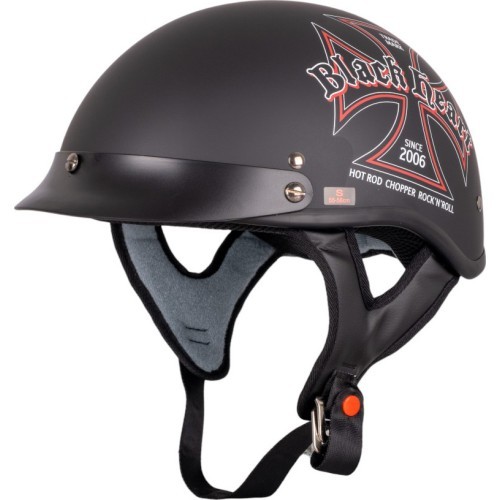 Мотоциклетный шлем W-TEC Black Heart V531 Iron Cross - Чёрный