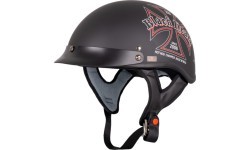 Motorcycle Helmet W-TEC Black Heart V531 Iron Cross - Black