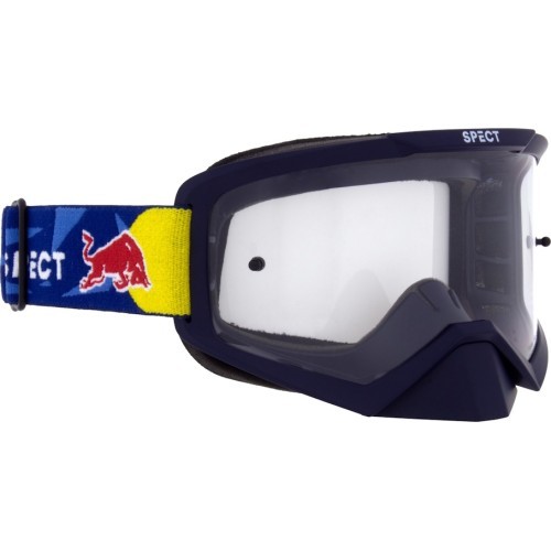 Motocross Goggles Red Bull Spect Evan, Matte Blue, Clear Lens