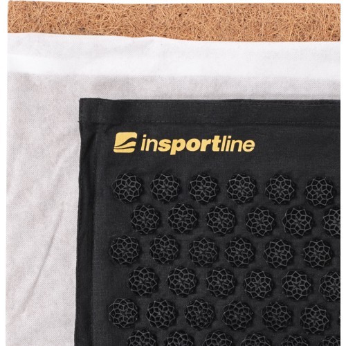 Akupresūros kilimėlis ir pagalvė inSPORTline EcoSpike - Juoda