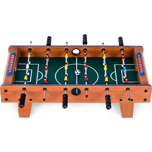 Stół do piłkarzyków mini 69x35,5 cm drewniany piłkarzyki ECOTOYS