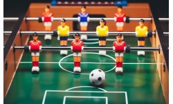 Mini stalo futbolas 69x35,5 cm medinis ECOTOYS