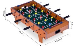 Мини настольный футбол 69x35,5 см деревянный ECOTOYS