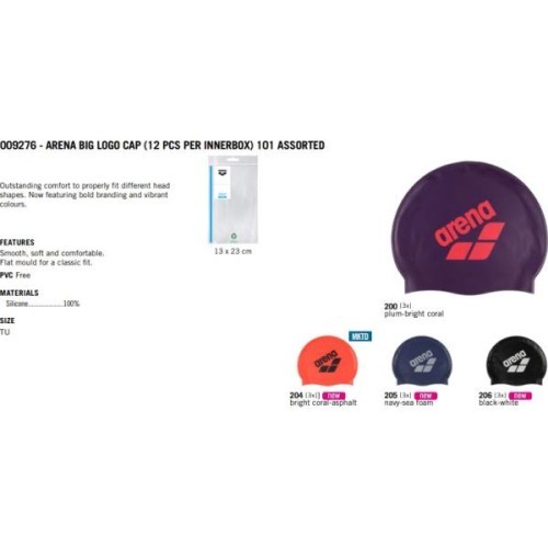 Arena Big Logo Cap Assortment