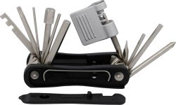 FISCHER Multitool e-bike tool set, foldable, 15 functions