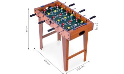 Medinis stalo futbolo stalas ECOTOYS 69x35,5 cm