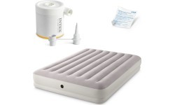 Надувной двухместный матрас 203x152x30 см с электрическим насосом INTEX 64179