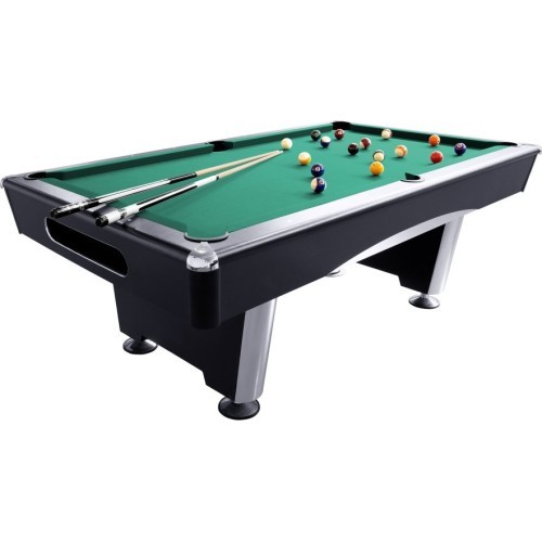 Billiard Table, Pool, Triumph Plus, Black, 7 ft., Club Cloth yellow green