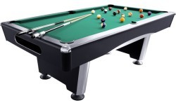 Billiard Table, Pool, Triumph Plus, Black, 7 ft., Club Cloth yellow green