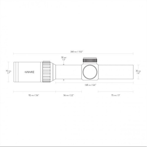 Hawke Vantage 30 WA FD 1-4x24 taikiklis