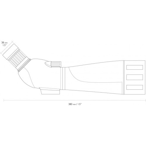 Hawke Vantage 24-72x70 k observation telescope.
