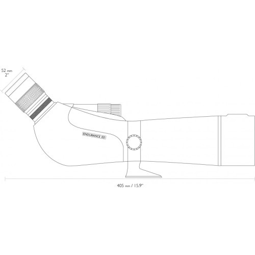 Hawke Endurance ED 20-60x68 k observation telescope.