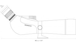 Stebėjimo teleskopas Hawke Endurance ED 20-60x68