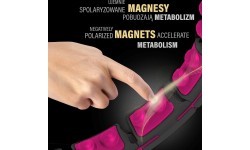 HHM16 HULA HOOP BLACK/PINK MAGNETIC WITH WEIGHT + COUNTER HMS
