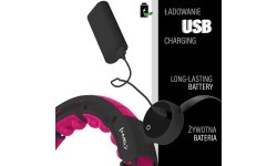 HHM16 HULA HOOP BLACK/PINK MAGNETIC WITH WEIGHT + COUNTER HMS