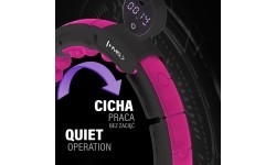 HHM16 HULA HOOP BLACK/PINK MAGNETIC WITH WEIGHT + COUNTER HMS