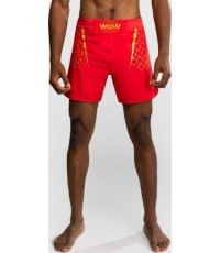 Venum x WOW FC Men’s Fight Shorts - Fury Red/ Gold