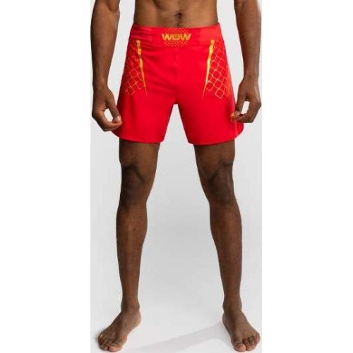 Venum x WOW FC Men’s Fight Shorts - Fury Red/ Gold