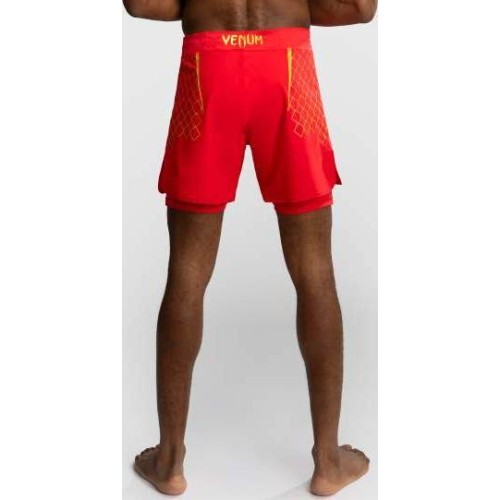 Venum x WOW FC Men’s Fight Shorts - Fury Red/ Gold