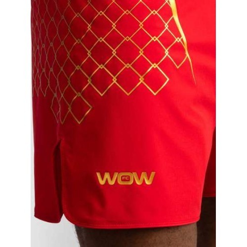 Venum x WOW FC Men’s Fight Shorts - Fury Red/ Gold