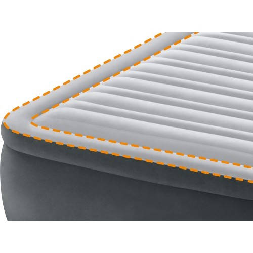 Materac łóżko 236x152 cm z pompką 2-osobowy DELUXE 64448ND