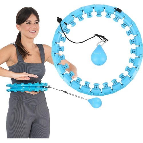 HHW01 BLUE HULA HOOP WITH WEIGHT HMS
