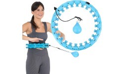 HHW01 BLUE HULA HOOP WITH WEIGHT HMS