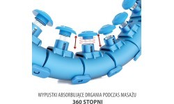 HHW01 BLUE HULA HOOP WITH WEIGHT HMS