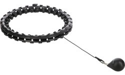 HHW12 PLUS SIZE BLACK HULA HOOP WITH WEIGHT HMS