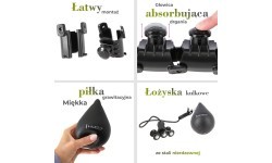Gimnastikos lankas su svareliu HMS HHW12 Plus Size, juodas
